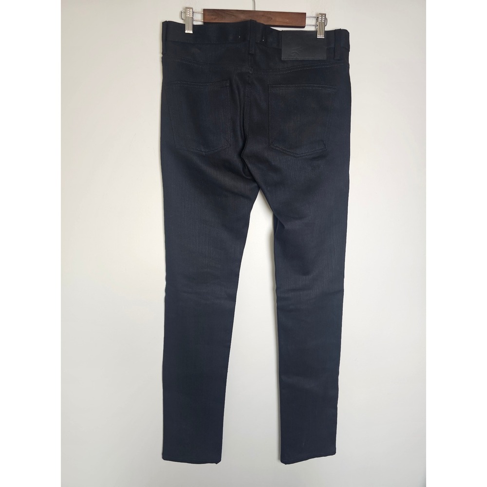 Minimalist Naked & Famous Super Guy Jeans Mens 33 Black Pwr Stretch Slim 013010 - Picture 2 of 8